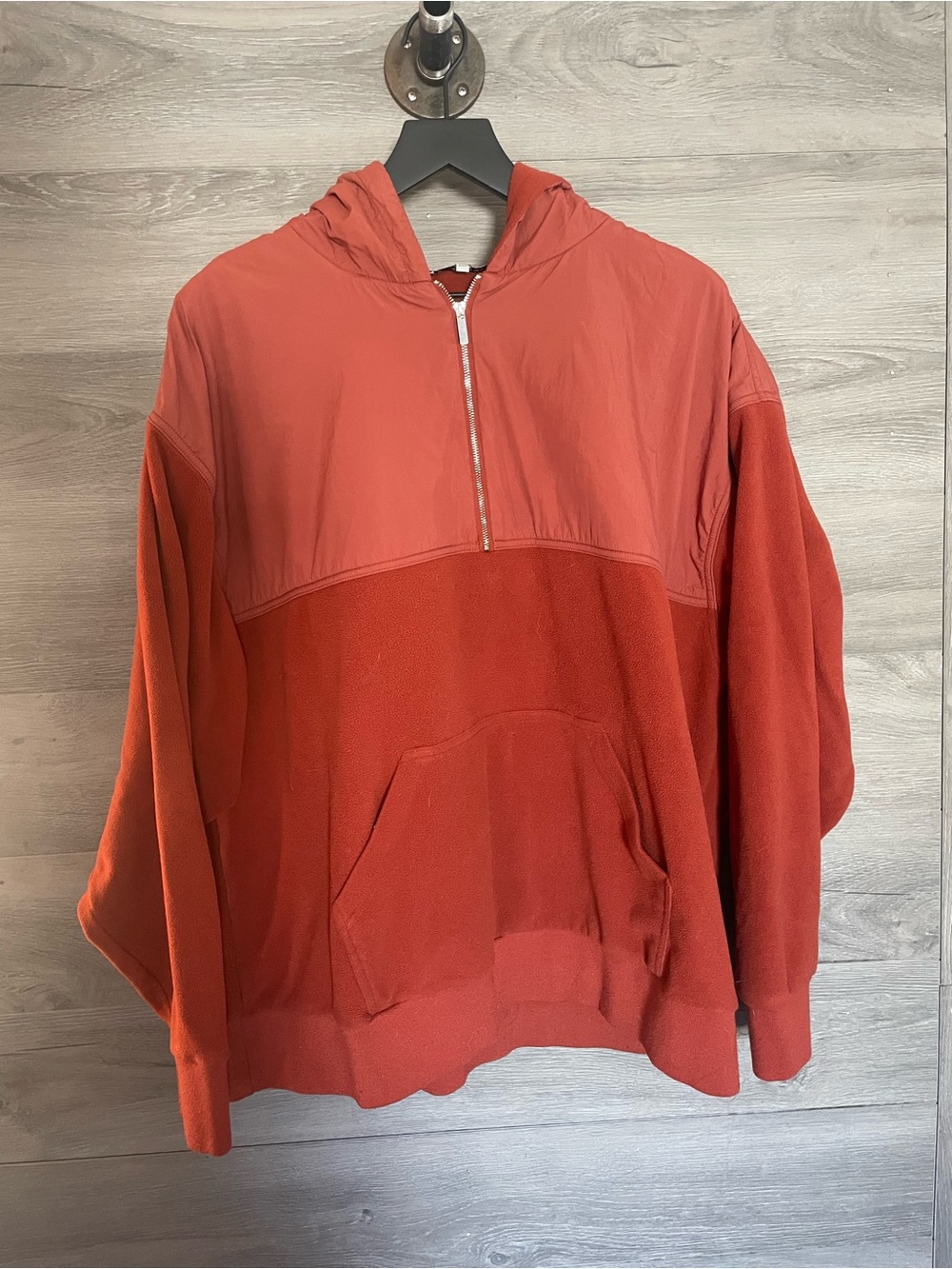WeWoreWhat Half Zip Pullover Hoodie